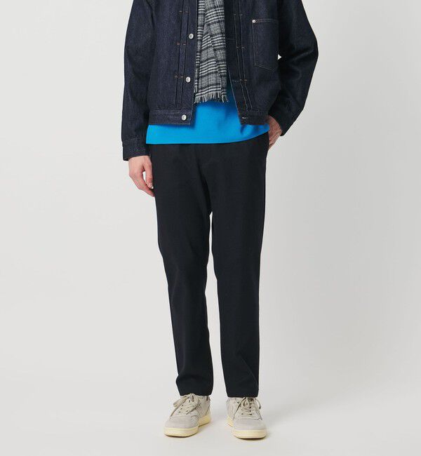 UNITED ARROWS「TCW スマート スリム オールギャザー イージーパンツ」|チノ|NAVY