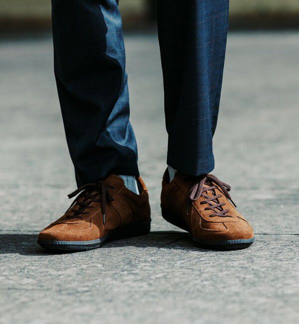 UNITED ARROWS green label relaxing「【別注】＜GERMAN TRAINeR＞GLR ジャーマントレーナー スエード スニーカー」|スニーカー|MD.BROWN