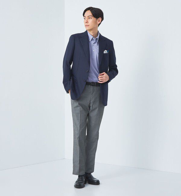 UNITED ARROWS green label relaxing「DUADRY CLEAN バーズアイ ボタンダウン ポロシャツ -吸水速乾・抗菌-」|ポロシャツ|