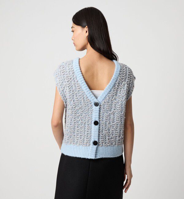 EMMEL REFINES「＜EMMEL REFINES＞EM ポコフワ 2WAY ニットベスト」|ニット・セーター|