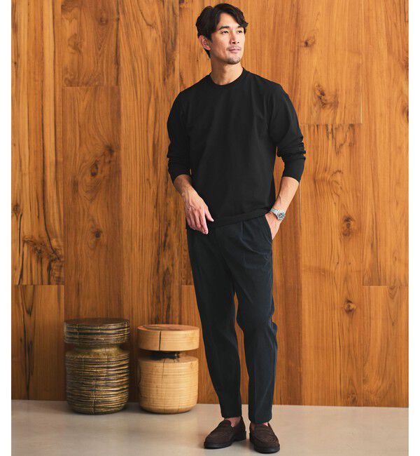 UNITED ARROWS green label relaxing「【WEB限定】JUST fit クリーン カノコ ジャケイン 長袖 Tシャツ -抗菌-」|Tシャツ・カットソー|