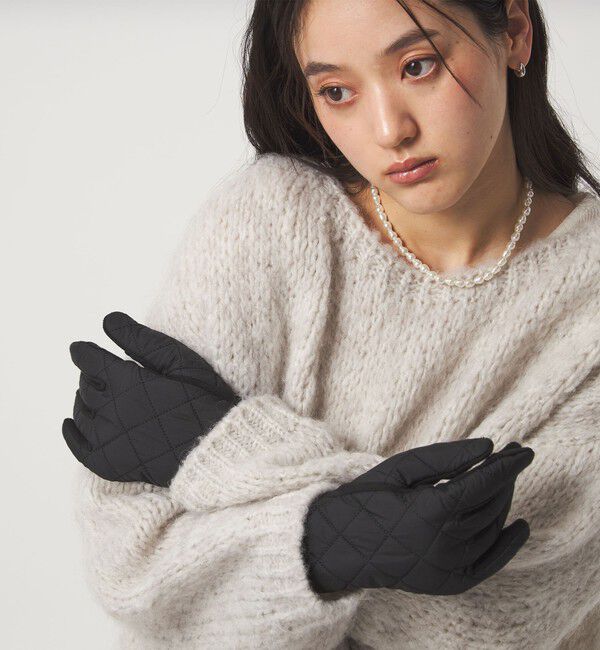 UNITED ARROWS green label relaxing「キルティング ジャージー グローブ / 手袋」|手袋|