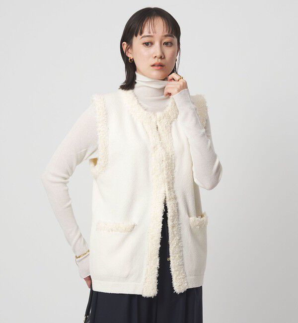 UNITED ARROWS green label relaxing「ブークレ&times;フリンジ ベスト ウォッシャブル」|ベスト・ジレ|