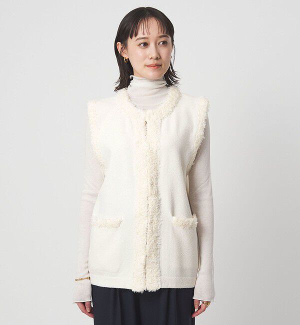 UNITED ARROWS green label relaxing「ブークレ&times;フリンジ ベスト ウォッシャブル」|ベスト・ジレ|