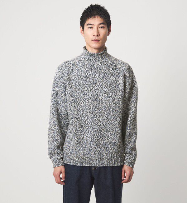 UNITED ARROWS green label relaxing「ミックス ヤーンローゲージ ロールネック ニット」|ニット・セーター|