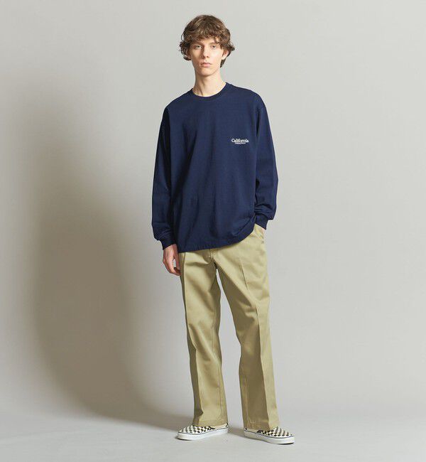 California General Store「＜CGS.＞オーガニック コットン ロングスリーブ ロゴ Tシャツ」|Tシャツ・カットソー|