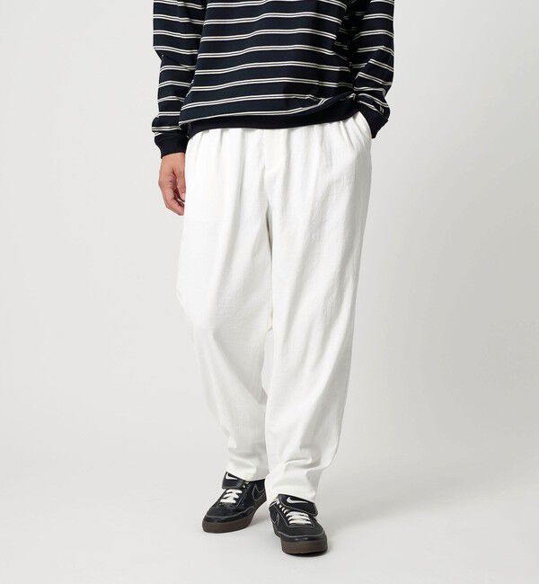 BEAUTY&YOUTH UNITED ARROWS「TC/FLAX オックス バルーン イージー パンツ」|チノ|