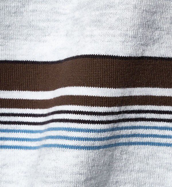 California General Store「＜CGS.＞オーガニックコットン ボーダー ロングスリーブ Tシャツ」|Tシャツ・カットソー|