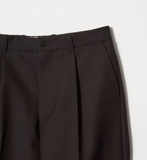 STEVEN ALAN「＜Steven Alan＞ ウール オックスフォード アウト ワンプリーツ スラックス」|スラックス|