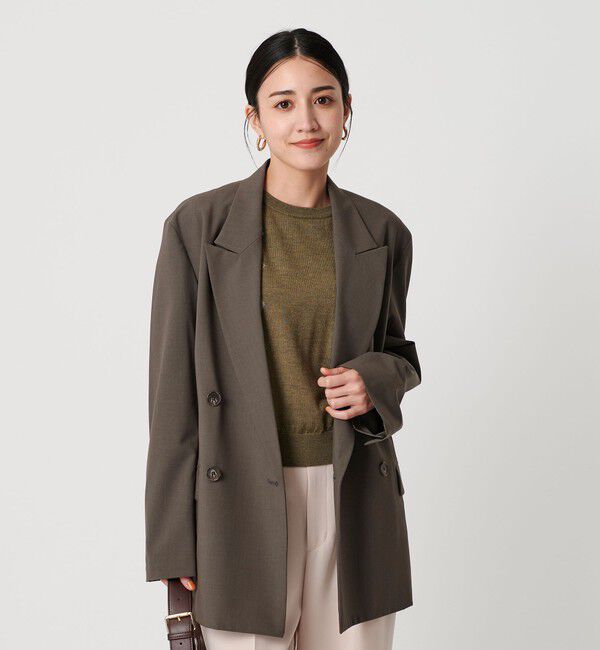 BEAUTY&YOUTH UNITED ARROWS「バックレースアップ ダブルジャケット」|テーラードジャケット|