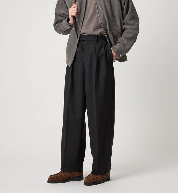 STEVEN ALAN「＜Steven Alan＞ ヴィンテージツイル インツープリーツ ドレス トラウザーズ」|スラックス|