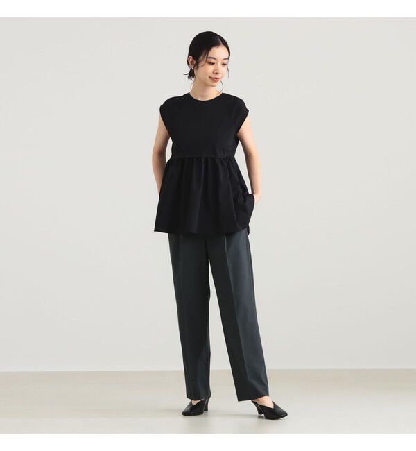 Demi-Luxe BEAMS 「ポリエステル レーヨン ペプラム ブラウス」|シャツ・ブラウス|