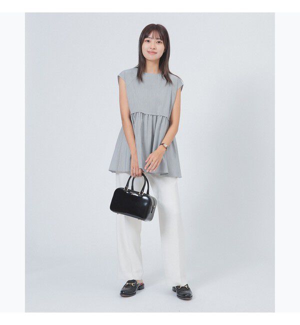 Demi-Luxe BEAMS 「ポリエステル レーヨン ペプラム ブラウス」|シャツ・ブラウス|