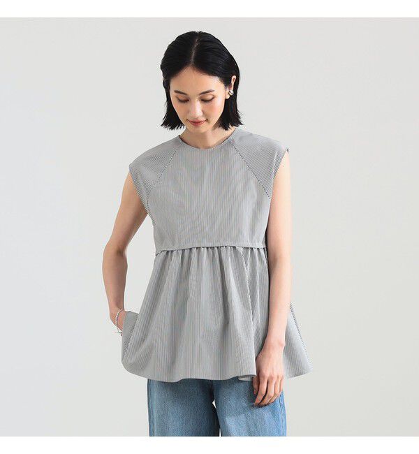 Demi-Luxe BEAMS 「ポリエステル レーヨン ペプラム ブラウス」|シャツ・ブラウス|