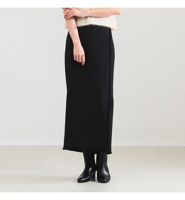 Demi-Luxe BEAMS 「フリンジ  Iライン スカート」|スカート|