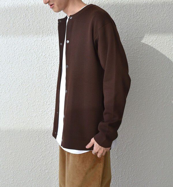 SHIPS any「SHIPS any: 〈手洗い可能〉 ミラノリブ クルーネック カーディガン 24SS◇」|カーディガン|