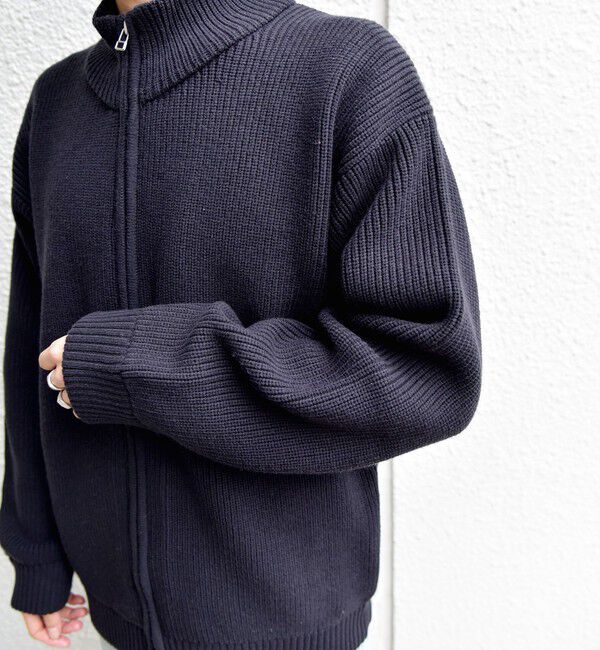 SHIPS any「SHIPS any: <ウォッシャブル> ドライバーズ アゼ編み ニット カーディガン◇」|カーディガン|ネイビー