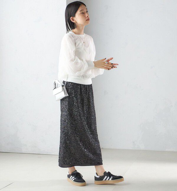 SHIPS for women「〈手洗い可能〉ダブル シアー ニット プルオーバー」|ニット・セーター|