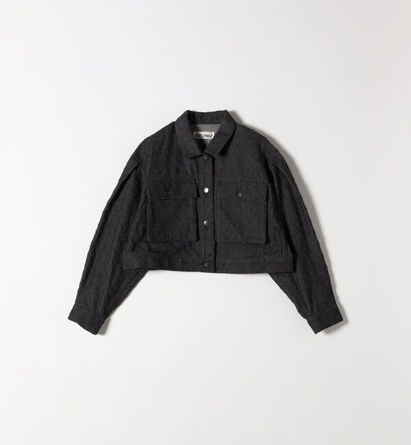 SHIPS any「bon_meur:〈洗濯機可能〉クラッシュ デニム ショート ジャケット」|デニムジャケット|