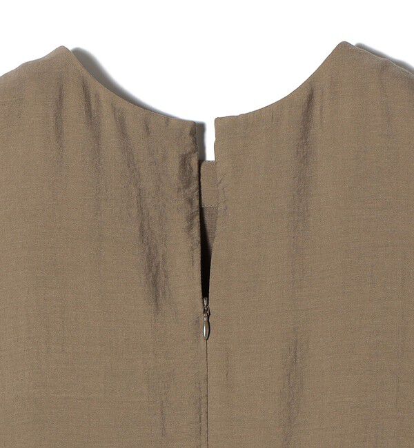 SHIPS for women「〈手洗い可能〉シルク混 シアー ノースリーブ ワンピース」|ワンピース|