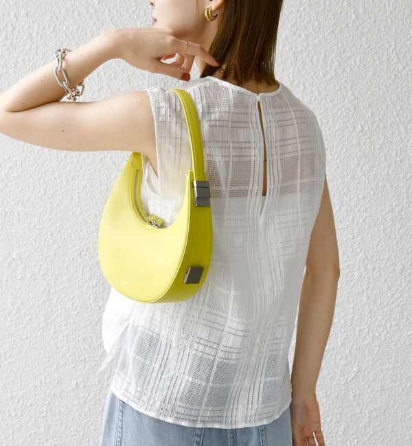 SHIPS for women「〈手洗い可能〉シアー チェック ジャカード ノースリーブ ブラウス」|シャツ・ブラウス|