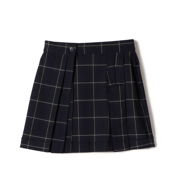 SHIPS for women「チェック プリーツ 巻き スカート」|スカート|