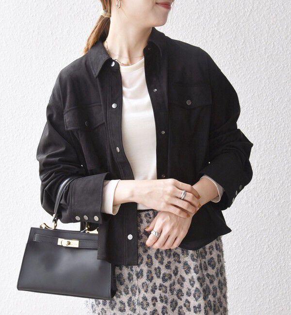 SHIPS any「SHIPS any: ポリエステル スエード ショート シャツ ジャケット」|その他|