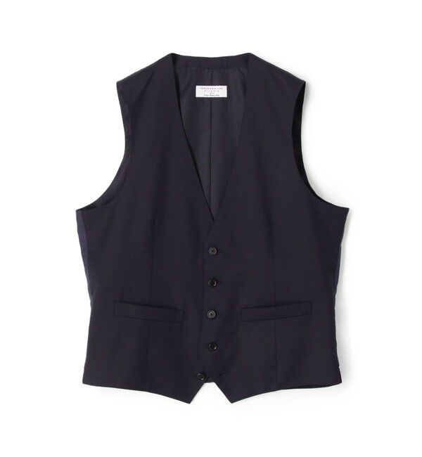 TOMORROWLAND MENS「ウールツイル 5Bベスト HORIZON TWILL E.Zegna」|ベスト・ジレ|68 ネイビー系