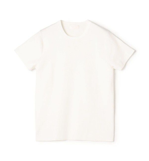 Ballsey「ハイゲージコットン ハーフスリーブプルオーバー」|ニット・セーター|11 ホワイト