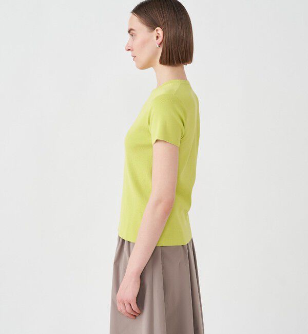 Ballsey「ハイゲージコットン ハーフスリーブプルオーバー」|ニット・セーター|