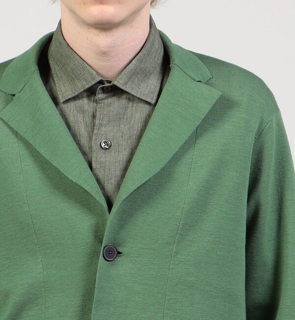 TOMORROWLAND MENS「コットンリネンミラノリブ ニットジャケット」|ニット・セーター|