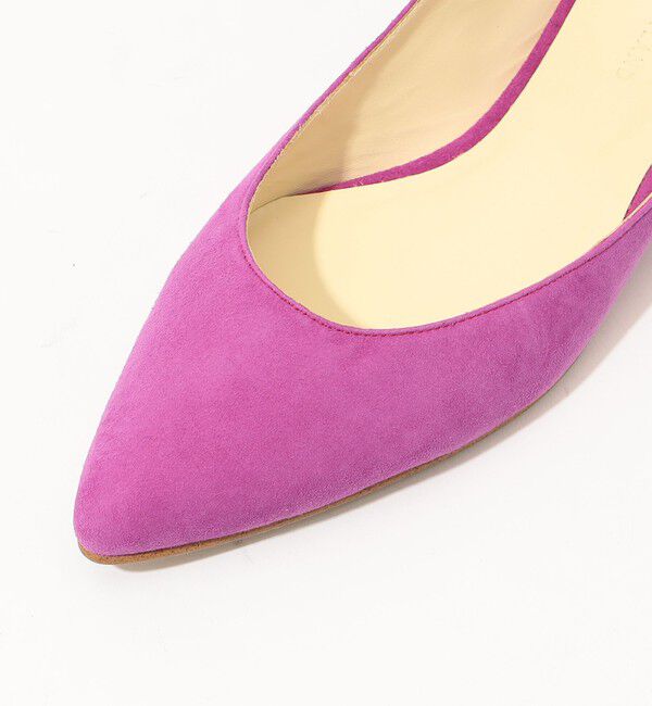 TOMORROWLAND GOODS「TOMORROWLAND スエード ポインテッドフラットミュール」|パンプス|