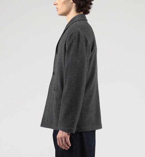 TOMORROWLAND MENS「Super160'sウールフリース カーディガンブルゾン」|ブルゾン・スタジャン|