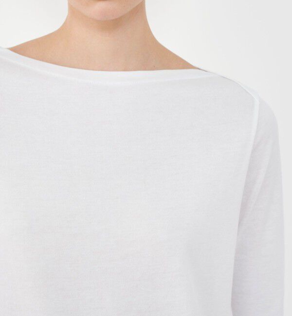 GALERIE VIE「パウダーコットン ボートネックプルオーバー」|Tシャツ・カットソー|