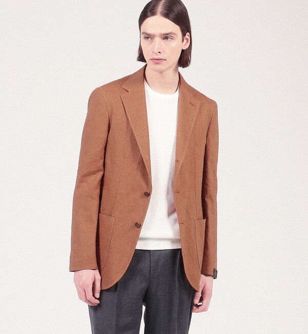 TOMORROWLAND BUYING WEAR「ERRICO FORMICOLA リネンシングル ブレステッド3Bジャケット」|テーラードジャケット|