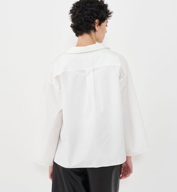 GALERIE VIE「コットンポリエステルウェザー スキッパーシャツ」|シャツ・ブラウス|