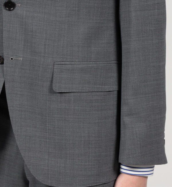 TOMORROWLAND MENS「Super120'sウールポリエステル シングルブレステッド2Bジャケット」|テーラードジャケット|