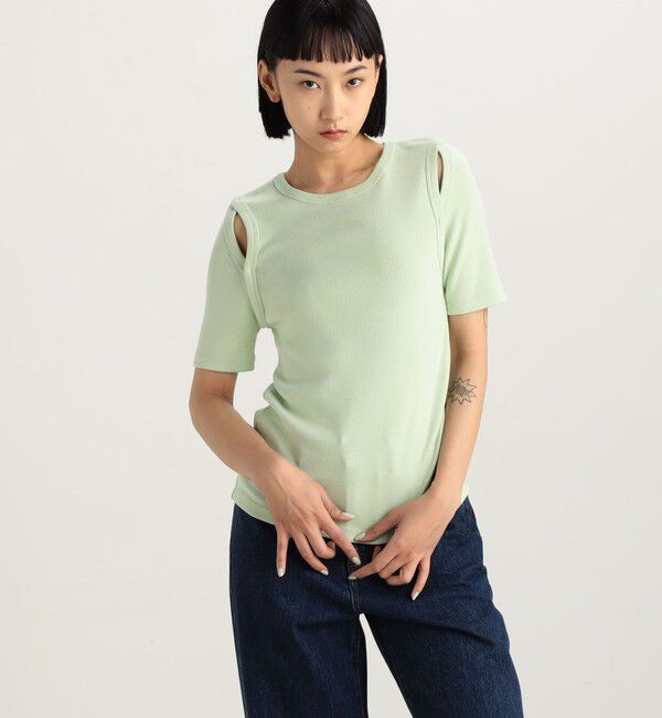 Edition「コットンフライス カットスリーブTシャツ」|Tシャツ・カットソー|