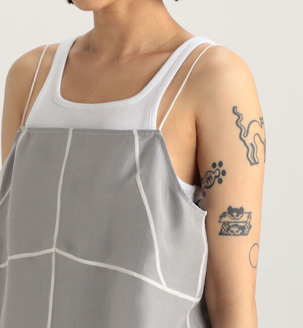 Edition「シルクオーガン パネルキャミソールワンピース」|ワンピース|