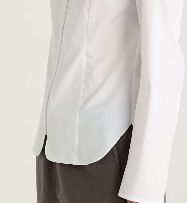 Edition「コンパクトツイル ジップシャツ」|シャツ・ブラウス|