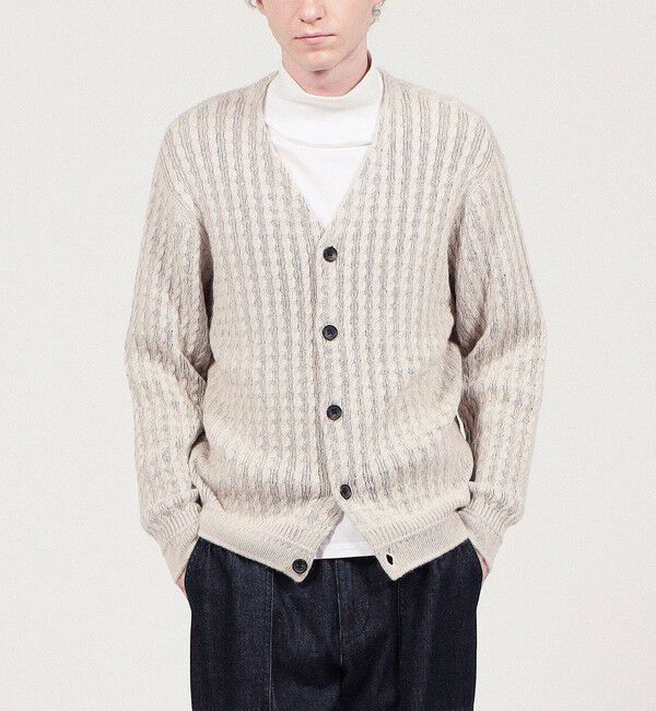 TOMORROWLAND MENS「TOMORROWLAND tricot アルパカポリエステル Vネックカーディガン」|カーディガン|