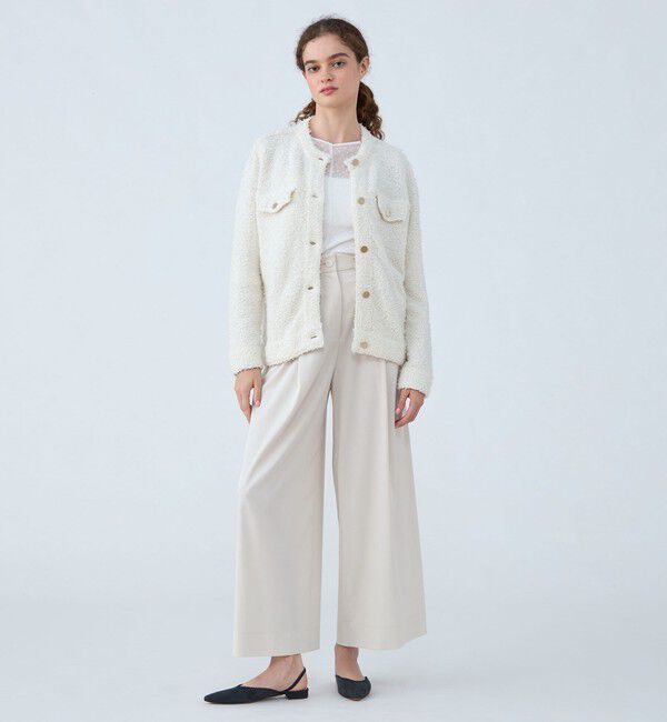 Ballsey「ミックスツイード クルーネックカーディガン」|カーディガン|