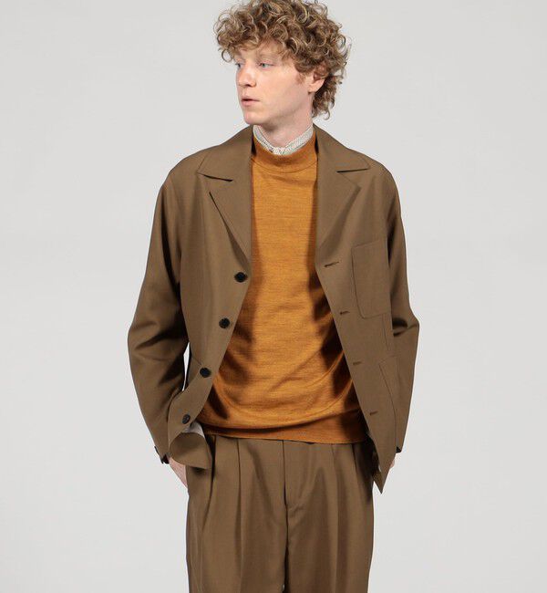 TOMORROWLAND MENS「SUPER120&rsquo;Sウール シングルブレステッド 4Bバルカラージャケット」|テーラードジャケット|