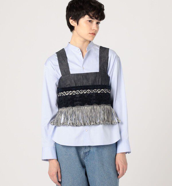 GALERIE VIE「ステイブルーデニム フリンジビスチェ」|その他|