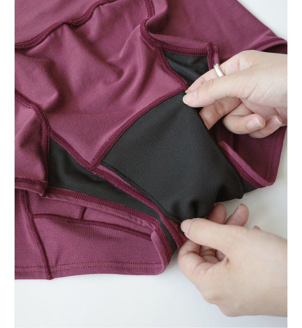 EMILYWEEK「サニタリーボックスショーツ（グレー、ボルドー）」|インナー|