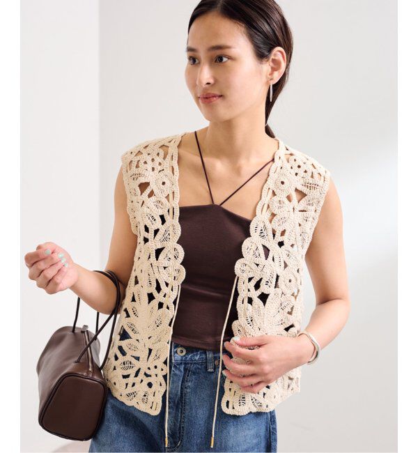 EMILYWEEK「EMILY WEEK&times;FRAMeWORK Vラインクロップドブラキャミソール」|インナー|