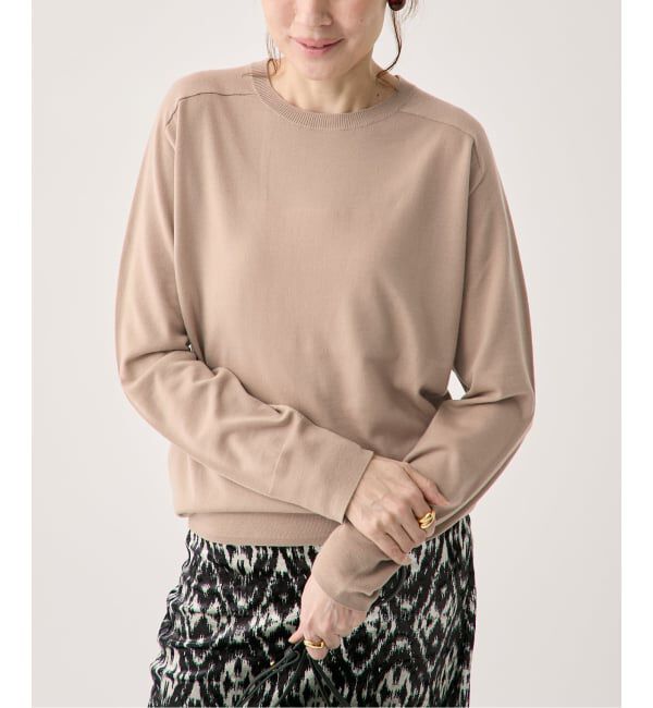 VERMEIL par iena「GLOW wool crew knit」|ニット・セーター|