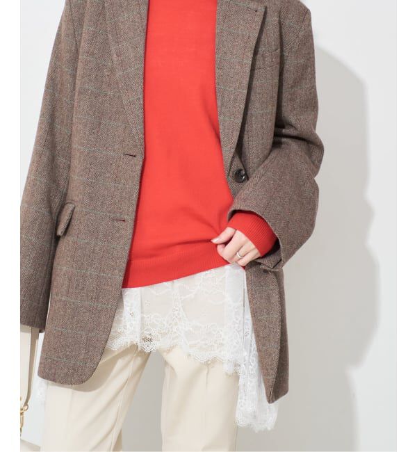 SLOBE IENA「《追加5》レースコンビカットソー」|Tシャツ・カットソー|