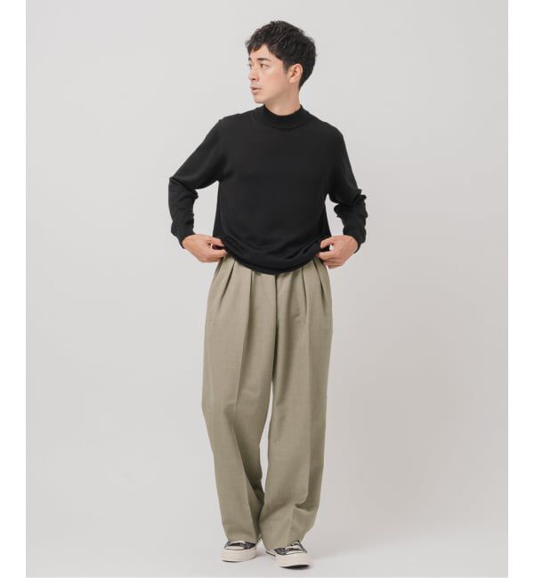 EDIFICE「ラフトップ ウルトラ ワイドパンツ」|スラックス|