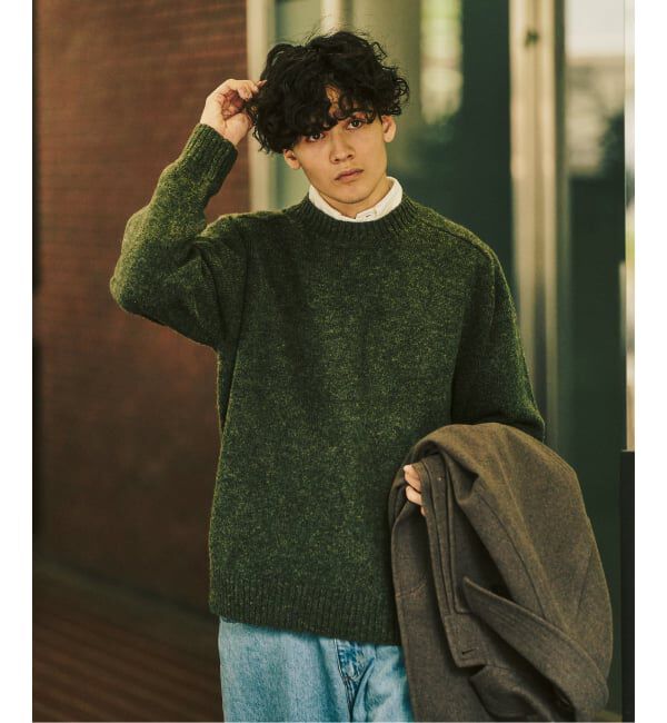 417 EDIFICE「Shaggy Dog / シャギードッグ クルーネックニット」|ニット・セーター|